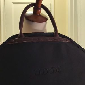 Lloyd's Zipper garment bag with leather on